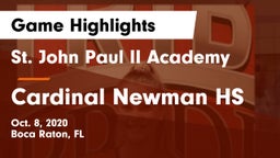 St. John Paul II Academy vs Cardinal Newman HS Game Highlights - Oct. 8, 2020