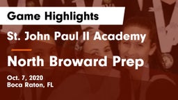 St. John Paul II Academy vs North Broward Prep Game Highlights - Oct. 7, 2020