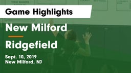 New Milford  vs Ridgefield Game Highlights - Sept. 10, 2019