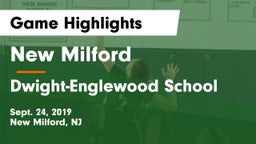 New Milford  vs Dwight-Englewood School Game Highlights - Sept. 24, 2019