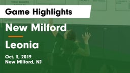 New Milford  vs Leonia Game Highlights - Oct. 3, 2019