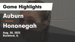 Auburn  vs Hononegah  Game Highlights - Aug. 30, 2022