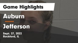 Auburn  vs Jefferson  Game Highlights - Sept. 27, 2022