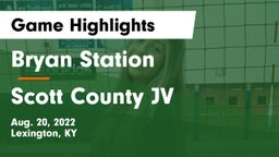 Bryan Station  vs Scott County  JV Game Highlights - Aug. 20, 2022