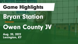 Bryan Station  vs Owen County JV Game Highlights - Aug. 20, 2022