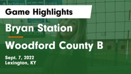 Bryan Station  vs Woodford County  B Game Highlights - Sept. 7, 2022