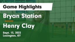 Bryan Station  vs Henry Clay  Game Highlights - Sept. 13, 2022