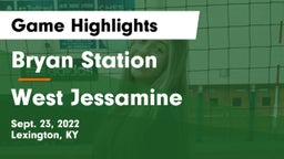 Bryan Station  vs West Jessamine  Game Highlights - Sept. 23, 2022
