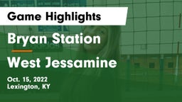 Bryan Station  vs West Jessamine  Game Highlights - Oct. 15, 2022