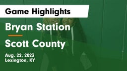 Bryan Station  vs Scott County  Game Highlights - Aug. 22, 2023