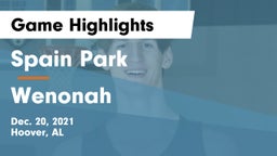 Spain Park  vs Wenonah  Game Highlights - Dec. 20, 2021