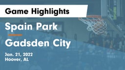 Spain Park  vs Gadsden City Game Highlights - Jan. 21, 2022