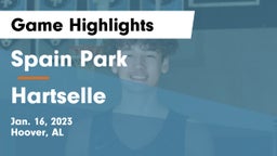 Spain Park  vs Hartselle  Game Highlights - Jan. 16, 2023