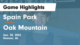 Spain Park  vs Oak Mountain  Game Highlights - Jan. 20, 2023