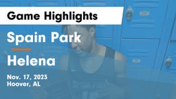 Spain Park  vs Helena  Game Highlights - Nov. 17, 2023