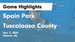 Spain Park  vs Tuscaloosa County  Game Highlights - Jan. 2, 2024