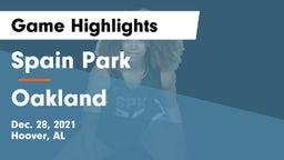 Spain Park  vs Oakland Game Highlights - Dec. 28, 2021
