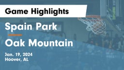 Spain Park  vs Oak Mountain  Game Highlights - Jan. 19, 2024