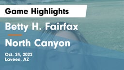 Betty H. Fairfax vs North Canyon Game Highlights - Oct. 24, 2022