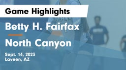 Betty H. Fairfax vs North Canyon  Game Highlights - Sept. 14, 2023