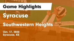 Syracuse  vs Southwestern Heights  Game Highlights - Oct. 17, 2020