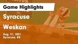 Syracuse  vs Weskan  Game Highlights - Aug. 31, 2021