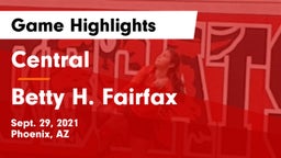 Central  vs Betty H. Fairfax Game Highlights - Sept. 29, 2021