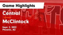 Central  vs McClintock Game Highlights - Sept. 2, 2022