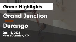 Grand Junction  vs Durango  Game Highlights - Jan. 15, 2022