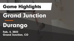 Grand Junction  vs Durango  Game Highlights - Feb. 4, 2022