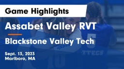 Assabet Valley RVT  vs Blackstone Valley Tech Game Highlights - Sept. 13, 2023