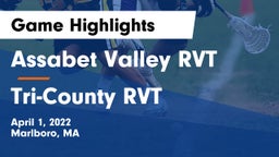 Assabet Valley RVT  vs Tri-County RVT  Game Highlights - April 1, 2022