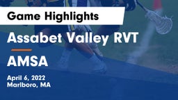 Assabet Valley RVT  vs AMSA Game Highlights - April 6, 2022