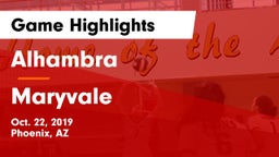 Alhambra  vs Maryvale  Game Highlights - Oct. 22, 2019