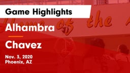 Alhambra  vs Chavez  Game Highlights - Nov. 3, 2020