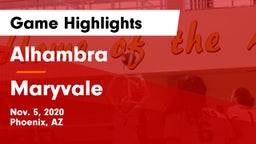 Alhambra  vs Maryvale  Game Highlights - Nov. 5, 2020