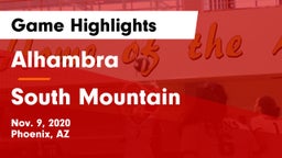 Alhambra  vs South Mountain  Game Highlights - Nov. 9, 2020