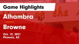 Alhambra  vs Browne  Game Highlights - Oct. 19, 2021