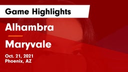 Alhambra  vs Maryvale  Game Highlights - Oct. 21, 2021
