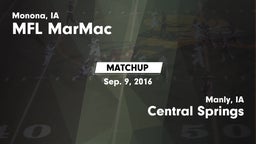 Matchup: MFL MarMac High vs. Central Springs  2016