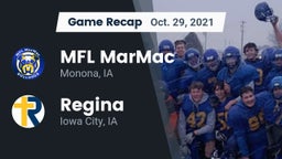 Recap: MFL MarMac  vs. Regina  2021