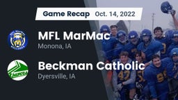 Recap: MFL MarMac  vs. Beckman Catholic  2022