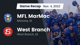 Recap: MFL MarMac  vs. West Branch  2022