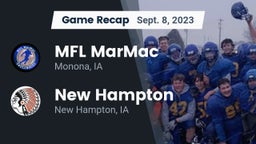 Recap: MFL MarMac  vs. New Hampton  2023
