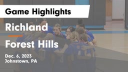 Richland  vs Forest Hills  Game Highlights - Dec. 6, 2023