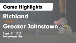 Richland  vs Greater Johnstown Game Highlights - Sept. 12, 2023