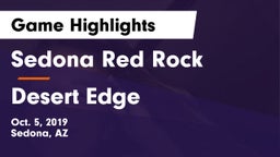 Sedona Red Rock  vs Desert Edge  Game Highlights - Oct. 5, 2019