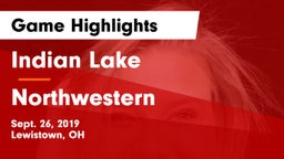 Indian Lake  vs Northwestern  Game Highlights - Sept. 26, 2019