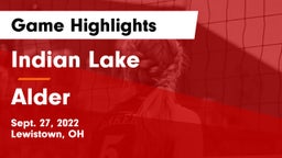 Indian Lake  vs Alder  Game Highlights - Sept. 27, 2022