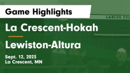 La Crescent-Hokah  vs Lewiston-Altura  Game Highlights - Sept. 12, 2023